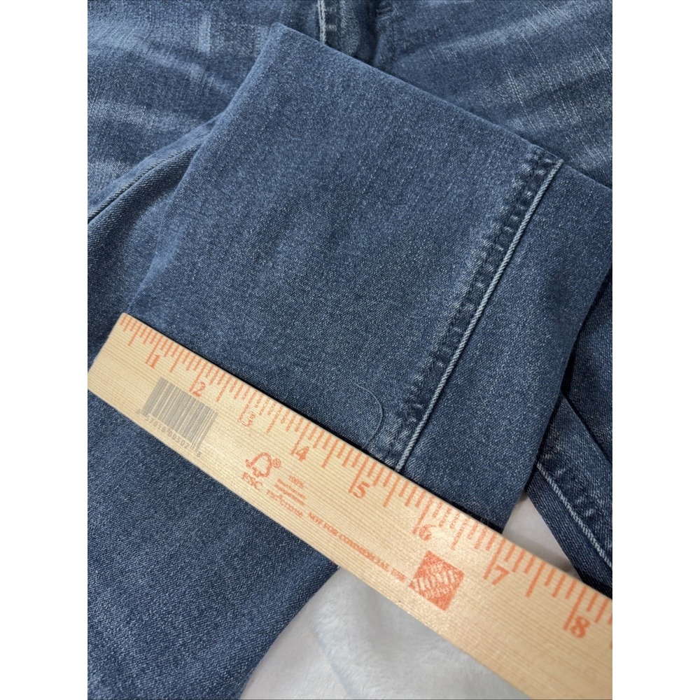 STEVE'S JEANS Whiskering distressed look blue jeans Men's size 34 x 32 Stretch - Picture 5 of 11